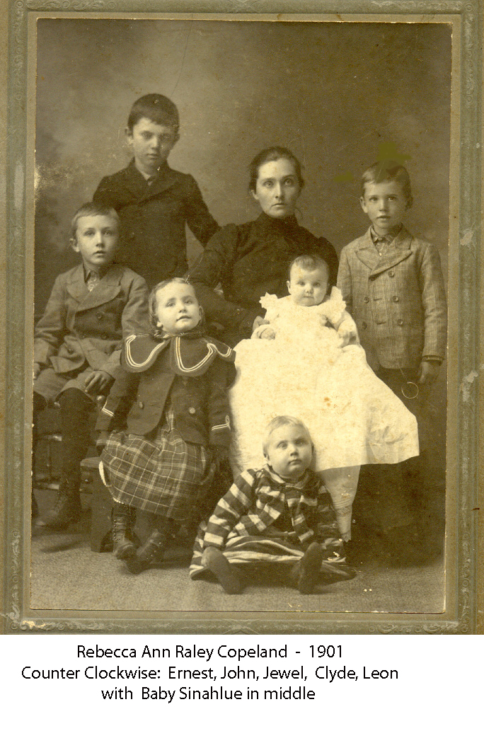 Rebecca Copeland & first six Children