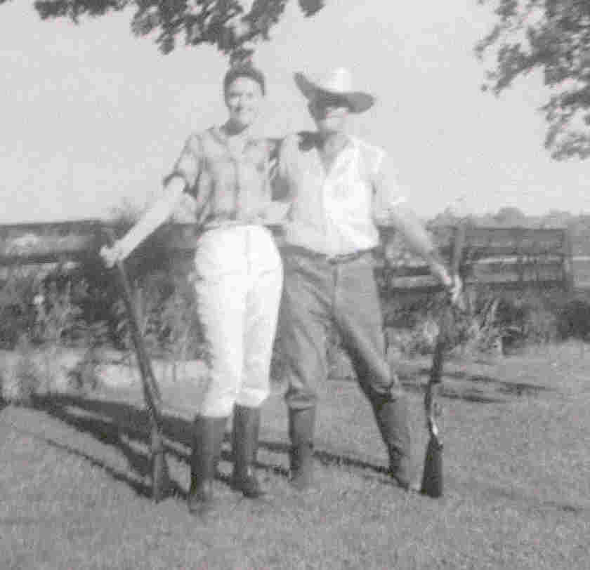 Joyce Copeland & Uncil Leon "Lynn" Copeland hunting