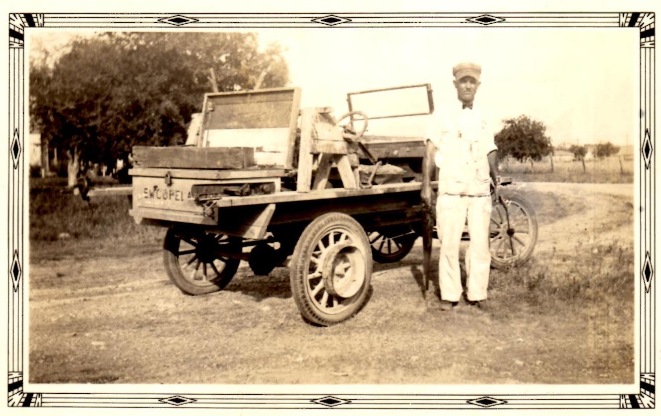 Ernest Wright Copeland's work truck