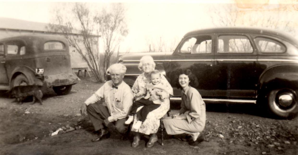 Ernest Copeland, Mother Rebecca (Raley)Copeland, Ernestine (Copeland) & Son