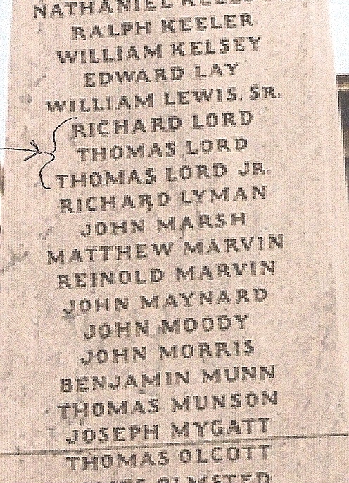 Founders of Heartfort, Co. Richard Lord, Thomas Lord & Thomas Lord Jr.