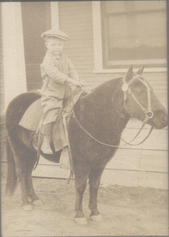 Ray Davis young boy & pony