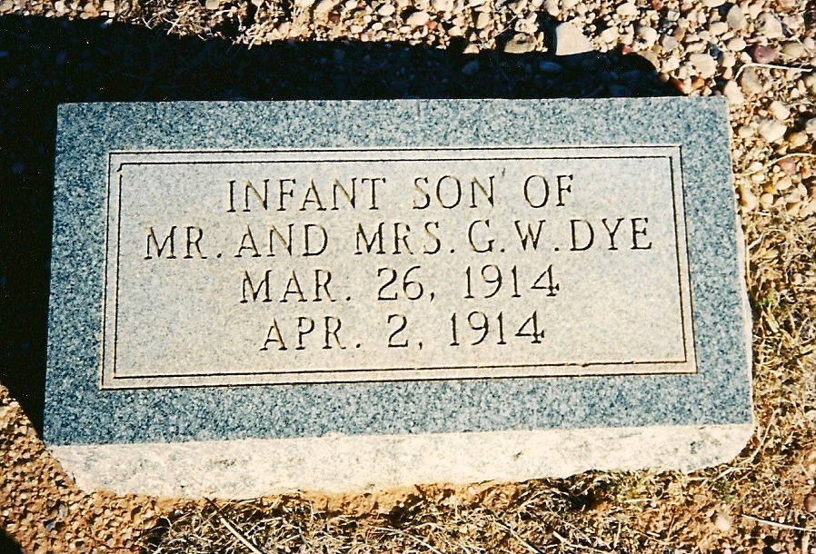 Infant Son of G.W. Dye