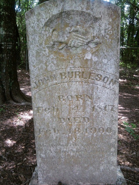 John R. Burleson, Feb. 4,1817 Blount co., Al, died Feb.14 1904