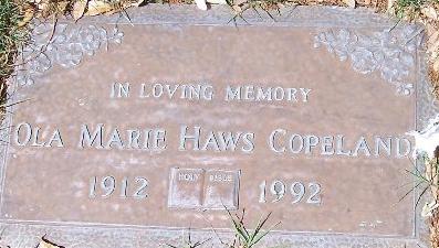 Ola Marie Haws Copeland