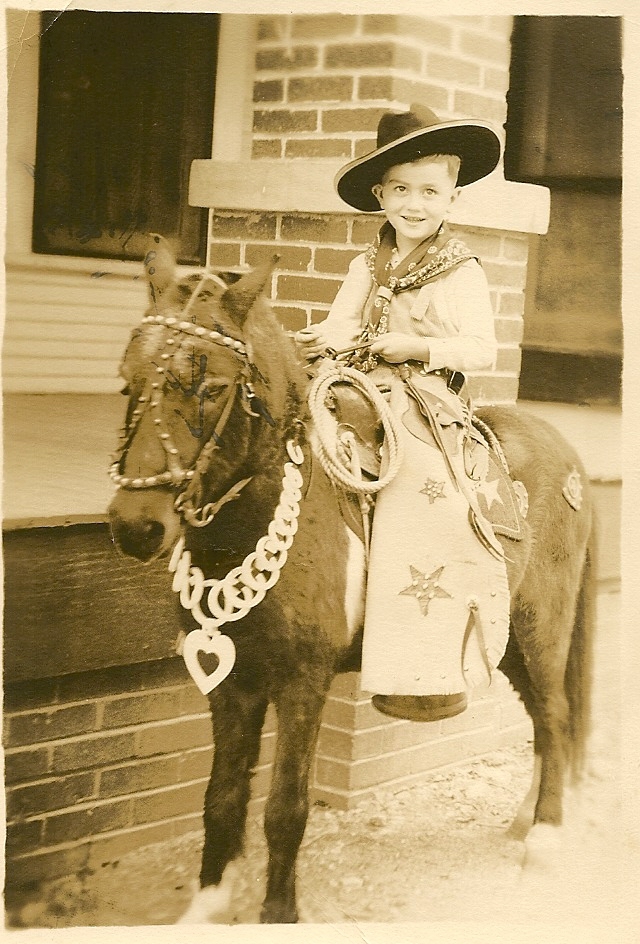 Truman Copeland on pony in Dallas, Texas