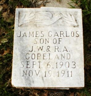 James Carlos Copeland Buried in the Ft Belknap Town Cemetery close to New Castle, Texas